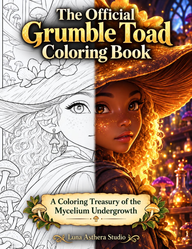 The Official Grumble Toad Coloring Book — Second Edition cover
